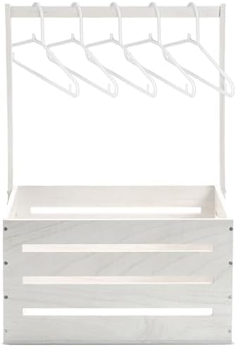 Suzile Baby Shower Crate Wooden Closet Baby Basket Gift,White by Suzile