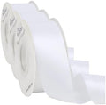 Ribbli White Double Faced Satin Ribbon,1-1/2” x Continuous 25 Yards,Use for Bows Bouquet,Gift Wrapping,Wedding,Floral Arrangement (Pack of 3) by Ribbli
