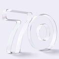 Ledido Reusable 10'' Fillable Acrylic Charcuterie Board Box Number 70 by Ledido