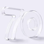 Ledido Reusable 10'' Fillable Acrylic Charcuterie Board Box Number 70 by Ledido