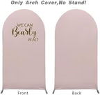 Pink Arch Backdrop Stand Covers for Parties We Can Bearly Wait Theme Arched Stretchy Fabric Cover Girls Baby Shower Birthday Party Decorations (3.3x6.6FT) - Image 5