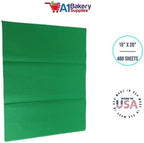 Gift Wrapping Tissue Paper 15X20 480 Pack by A1 Bakery Supplies (Kelly Green) - Image 2