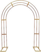 Wedding Arch Stand Gold Metal Backdrop Balloon Archway Decoration Stand 6.9 * 8.5FT Indoor Outdoor Party Ceremony Arches Frame Climbing Flower Plant Garden Arbor - Image 5