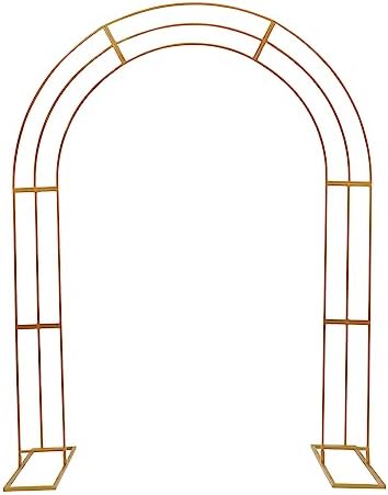 Wedding Arch Stand Gold Metal Backdrop Balloon Archway Decoration Stand 6.9 * 8.5FT Indoor Outdoor Party Ceremony Arches Frame Climbing Flower Plant Garden Arbor - Image 5