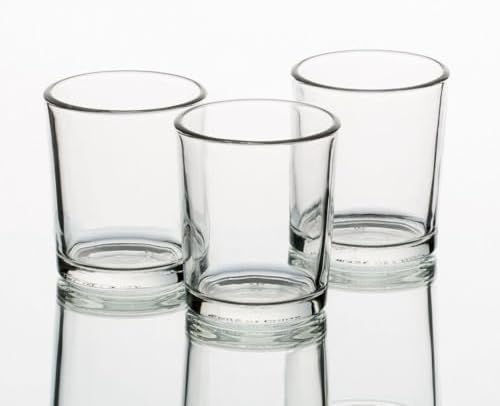 Set of 144 Richland Votive Candles Red Unscented and 144 Clear Glass Eastland Votive Holders - Image 3