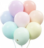 AFTERLOON® Biodegradable Balloons 100 pcs Pastel Assorted 12 Inch, Natural Rubber Latex Plastic-Free Alternative Matte Color Durable Thickened Extra Strong Helium Float, for Wedding Decor Rainbow by AFTERLOON%C2%AE