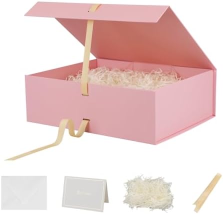 BoxSkivra Pink Extra Large Gift Box 16.5x13x5.3 In Jumbo Box, 3 Pack by Unknown