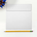 LUXPaper Square Invitation Envelopes | Peel & Press | 6 1/4" x 6 1/4" | Bright White | 70lb. Text | 250 Qty - Image 4