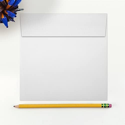 LUXPaper Square Invitation Envelopes | Peel & Press | 6 1/4" x 6 1/4" | Bright White | 70lb. Text | 250 Qty - Image 4