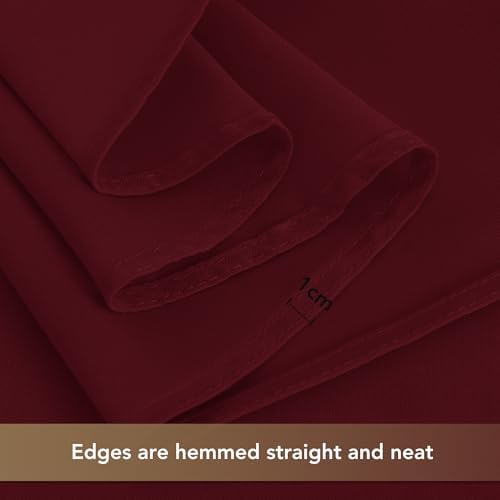 sancua Rectangle Tablecloths Table Cloth, 60x120 Inch 8 Pack, Burgundy - Image 5
