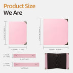 Vienrose DIY Scrapbook Photo Album Kit,12x12 Inch,60 Pages,Pink - Image 3