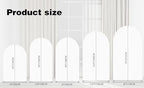 White Ripples Dinosaur Arch Backdrop Fabric Cover Kids Wild Jungle Birthday Party Decorations Arches Stand Covers for Festa Dino Baby Shower Balloon Parties Decor Props 3.3x6.5FT - Image 4