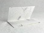 Of The Earth Handmade Paper - Wildflower Seed Paper Folding Escort Card - Place Card/Name Card/Gift Card - 3.5" x 4" - Set of 24 (58s Purple & Fern) - Image 2