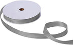 Jillson Roberts Bulk 1-Inch Double Faced Satin Ribbon Available in 20 Colors, Silver, 100 Yard Spool (BFR1014) by JillsonRoberts