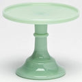Cake Plate Pastry Tray/Cupcake Stand - Plain & Simple Pattern - American Made - Mosser Glass USA (6", Jade) by Rosso+Glass