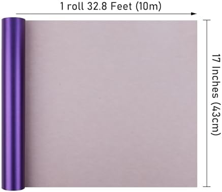 NESCCI Deep Purple Matte Wrapping Paper,Gift Wrapping Paper-3 Roll - Image 2