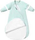 Rayon Made from Bamboo Sleep Sack 12-18 Months, Detachable Sleeves - Adjustable Warmth to Prevent Overheating, 1.0 TOG Breathable Wearable Blanket Toddler Sleeping Bag, Safe for Night Sleep by usbettas