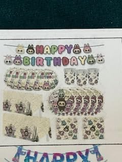 Cartoon Creatures Party Pack – Kawaii-Inspired Supplies for Birthday Magic by Unknown