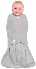 HALO 100% Cotton Sleepsack Swaddle, 3-Way Adjustable Wearable Blanket, TOG 1.5, Heather Grey, Small, 3-6 Months - Image 2
