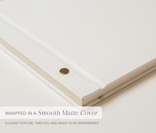 Personalized Luxe Photo Guest Book (Design 4) – 11.5 x 8.5" Minimal Aesthetics, Screw Bound with Custom Eggshell Hardcover & Photo + Lined or Blank Pages - Wedding, Baby Shower, Anniversary - Image 6