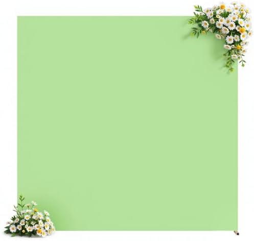 Besutolife Square Arch Backdrop Cover, 8×8 FT Spandex Arch Covers Stretchy Fitted Balloon Arch Stand Cover for Wedding, Birthday Party, Baby Shower, Photo Booth, Graduation Ceremony, Light Green - Image 6