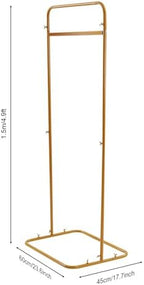 Wedding Sign Stand, 4.9FT Height Gold Metalic Welcome Sign Stand, Gold Easel Stand for Sign, Seating Chart Frame for Party, Wedding Sign Holder Ceremony Decorations, Load 13.23Lbs (4.9FT) - Image 2