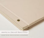 Personalized Luxe Photo Guest Book (Design 4) – 11.5 x 8.5" Minimal Aesthetics, Screw Bound with Custom Oats Hardcover & Photo + Lined or Blank Pages - Wedding, Baby Shower, Anniversary - Image 6