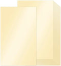 Cream Shimmer Cardstock Legal Paper 8.5x14 65 lb 100 Sheets by Goefun