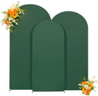 Hunter Green Arch Backdrop Cover 7.2ft 6.6ft 6ft Arch Cover Set of 3 Arch Covers Stretchy Backdrop for Wedding Party Baby Shower Birthday Photography Spandex Arch Stand Covers Backdrop Curtains Decor - Image 5