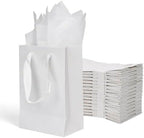 Papertide 36 Pack White Mini Gift Bags 5.2×3.2×8 inch with Tissue Paper by Unknown