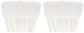obbsie 50pcs White Faux Pampas Grass Decor, 21.6" Short Artificial Pompous Grass Floral Fake Pompas Grass Branches Vase Filler Flower Arrangement for Home Wedding Boho Decor (Pack of 2) by ObbsieDirect