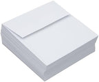 LUXPaper Square Invitation Envelopes | Peel & Press | 4" x 4" | Bright White | 70lb. Text | 500 Qty - Image 4
