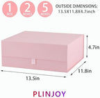 5 Pcs Pink Gift Box Large 13.5x11.8x4.7 Inches, Pink Gift Boxes for Presents with Magnetic Closure Lid, Luxury Gift Box Rectangle Collapsible Boxes for Gift Packaging - Image 4