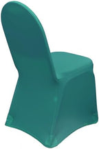 YOUR CHAIR COVERS - 50 Pack Teal Stretch Spandex Banquet Chair Covers - Wedding Slip, Premium Quality Cover - Image 4