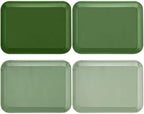 4 Pieces Boho Serving Trays Melamine Platters by Tiangrid