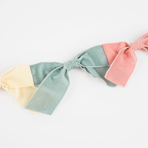 Meri Meri Velvet Bow Garland (Pack of 1), Reusable 5.5’ Garland with 2’ Excess Cord, Great for Bow Party Decorations, Bridal Shower Decorations, and More - Image 4
