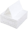 Motiskyy 100 Pcs Handmade Deckle Edge Tent Name Cards Folded to 3.5 x 2 Inch 300 Gsm Tented Blank Place Card for Wedding Place Cards Dinner Table Settings Tag Visiting Business Party Supplies by Motiskyy