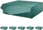 PACKHOME 6 Large Dark Green Gift Boxes 13.5x9x4.1in with Magnetic Lids by PACKHOME