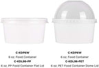 Karat [6oz - 1000 ct] White Paper Food Container for Hot or Cold Food, Ice Cream, Noddles and Salad, 96mm (C-KDP6WU) - Image 4