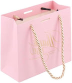 HOZEON 100 Pack Pink Thank You Gift Bags with Handles, 5.5x4.7x2.5 Inches Mini Party Favor Bags for Wedding, Baby Shower, Birthday Celebrations - Image 7