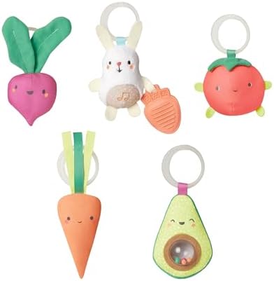 Skip Hop Tummy Time Mat, 3-in-1 Activity Baby Play Gym, Age 0-2y, Farmstand Grow & Play, Green - Image 2
