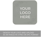 Square Custom Business Logo Stickers / 250 Personalized Image Labels / 1.5" Square White Gloss Small Business DIY Wedding Event Photo Labels/Made in The USA - Image 2