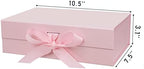 DaiUni 5 Pack 10.5"x7.5"x3.1" Pink Magnetic Gift Box with Lids for Present - Image 2