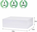 Extra Large White Gift Box 19x16x6 Inches,Gift Boxs for Presents with Lid Magnetic Closure Collapsible,Bridesmaid Proposal Box,Birthday, Christmas,for Clothes and Large Gifts - Image 4