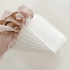 100Pcs Clear Acrylic Ribbon for Wedding Seat Labels Reserved Signs DIY - Image 2