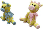 Baby Giraffe Gender Reveal Set Cake Topper 2 Pieces - Image 2