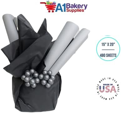 Gift Wrapping Tissue Paper 15X20 480 Pack by A1 Bakery Supplies (Morning Mist) - Image 6