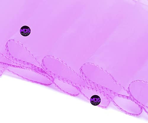 Pack of 100 Organza Chair Sashes for Wedding & Event Décor – Light Purple - Image 4