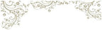 Beige Swirl Flower Floral Wall Decal Design. (100" X 29") #262A - Image 7