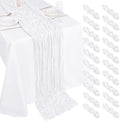 20 Pack Cheesecloth Table Runner - 17x108 Inch White Boho Gauze Cheese Cloth Table Runners for Baby Bridal Shower Decoration Wedding Party Summer Garden Farmhouse by Unknown
